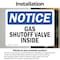 Signmission Gas Shutoff Valve Inside OSHA Notice Sign, Vinyl Decal, 10in W x 7in L, 2PK OS-2PACK-NS-D-710-L-13034 - alternate 5